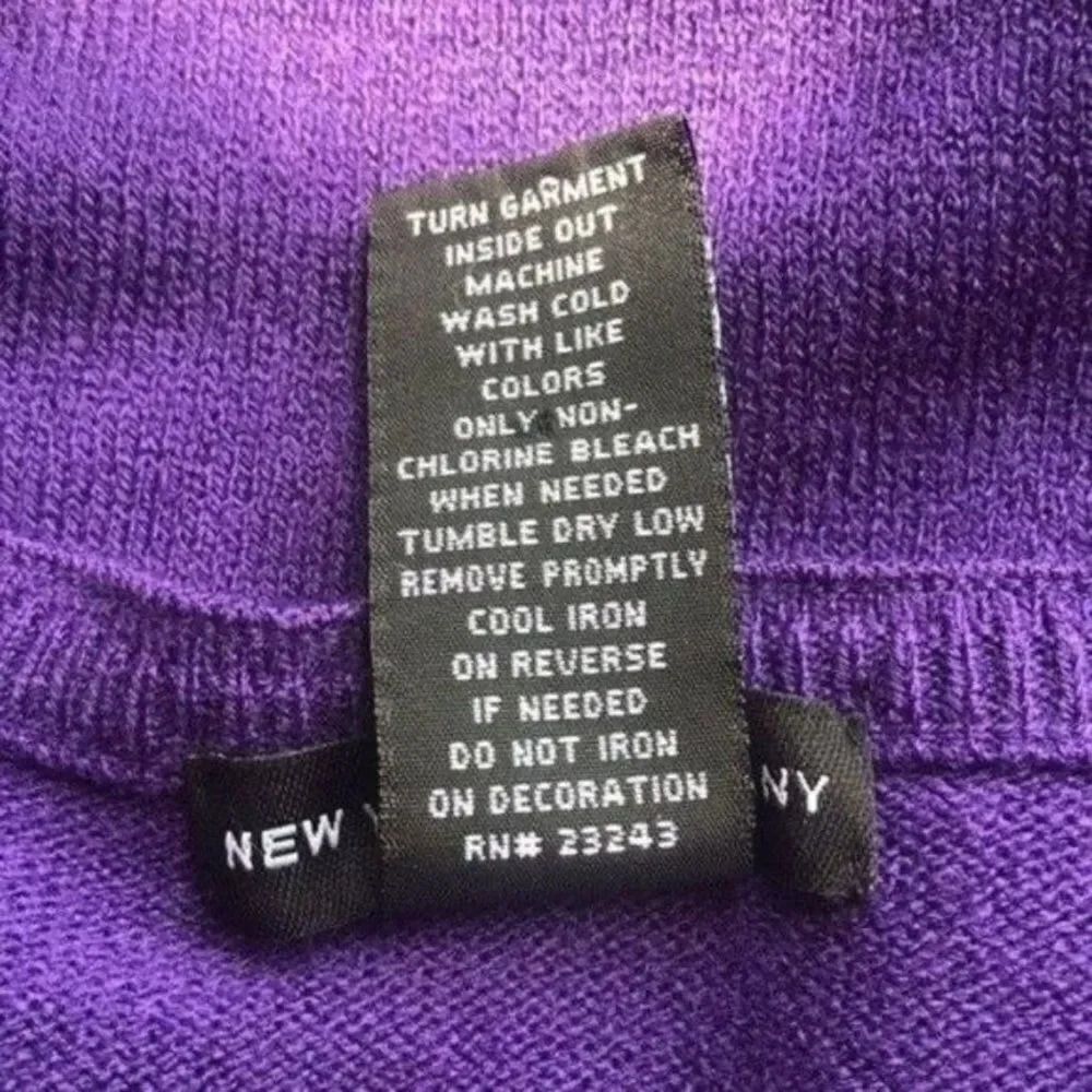 New York & Company‎ Purple Argyle Button-Down Cardigan Sweater - Picture 7 of 11
